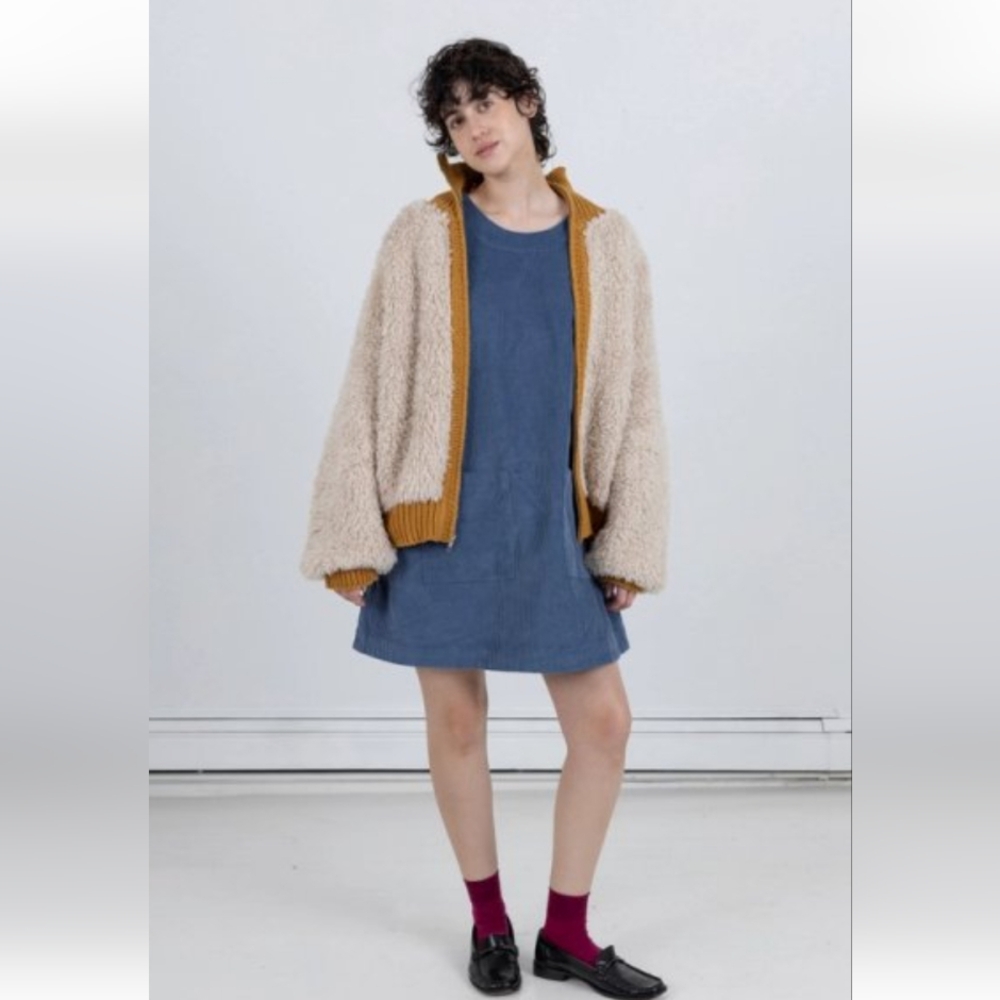 Ilana Kohn Ulla Dress In Slate Cord